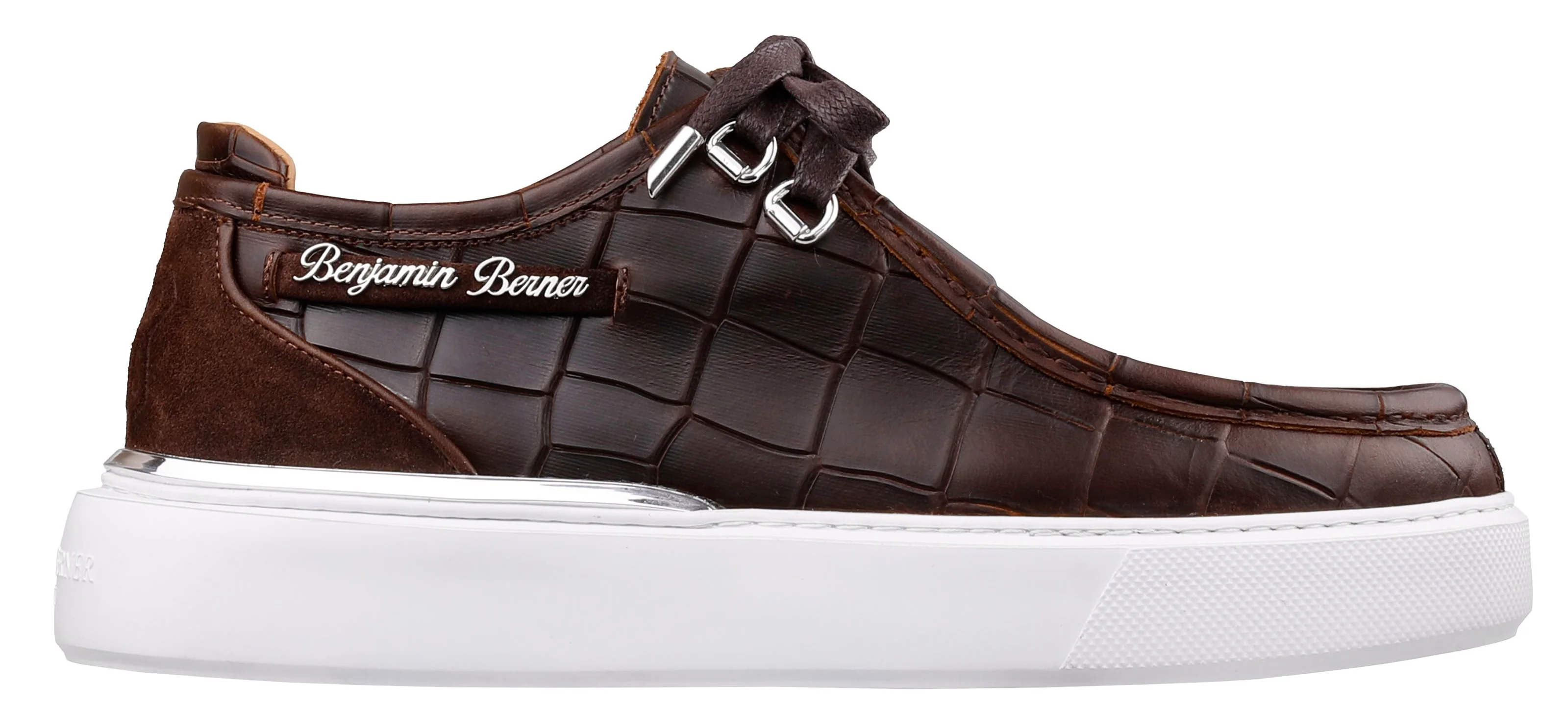 BNJ ARES CROCODILE BROWN PULL UP CROCODILE CALFSKIN - Image 3