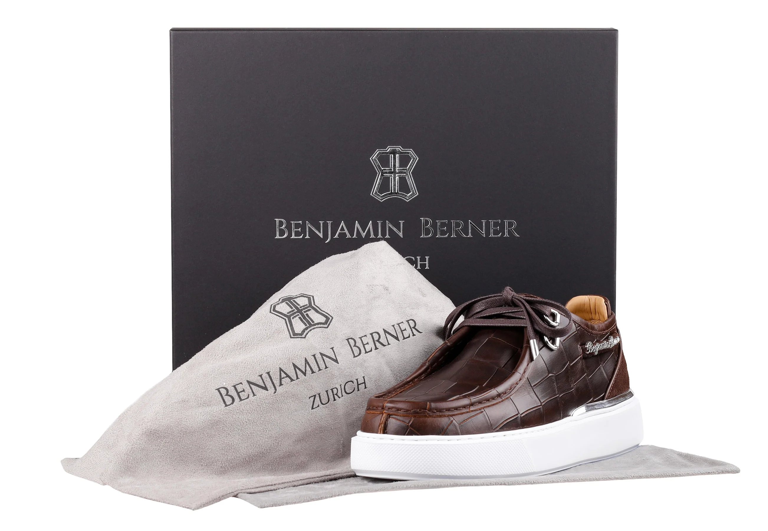BNJ ARES CROCODILE BROWN PULL UP CROCODILE CALFSKIN - Image 4