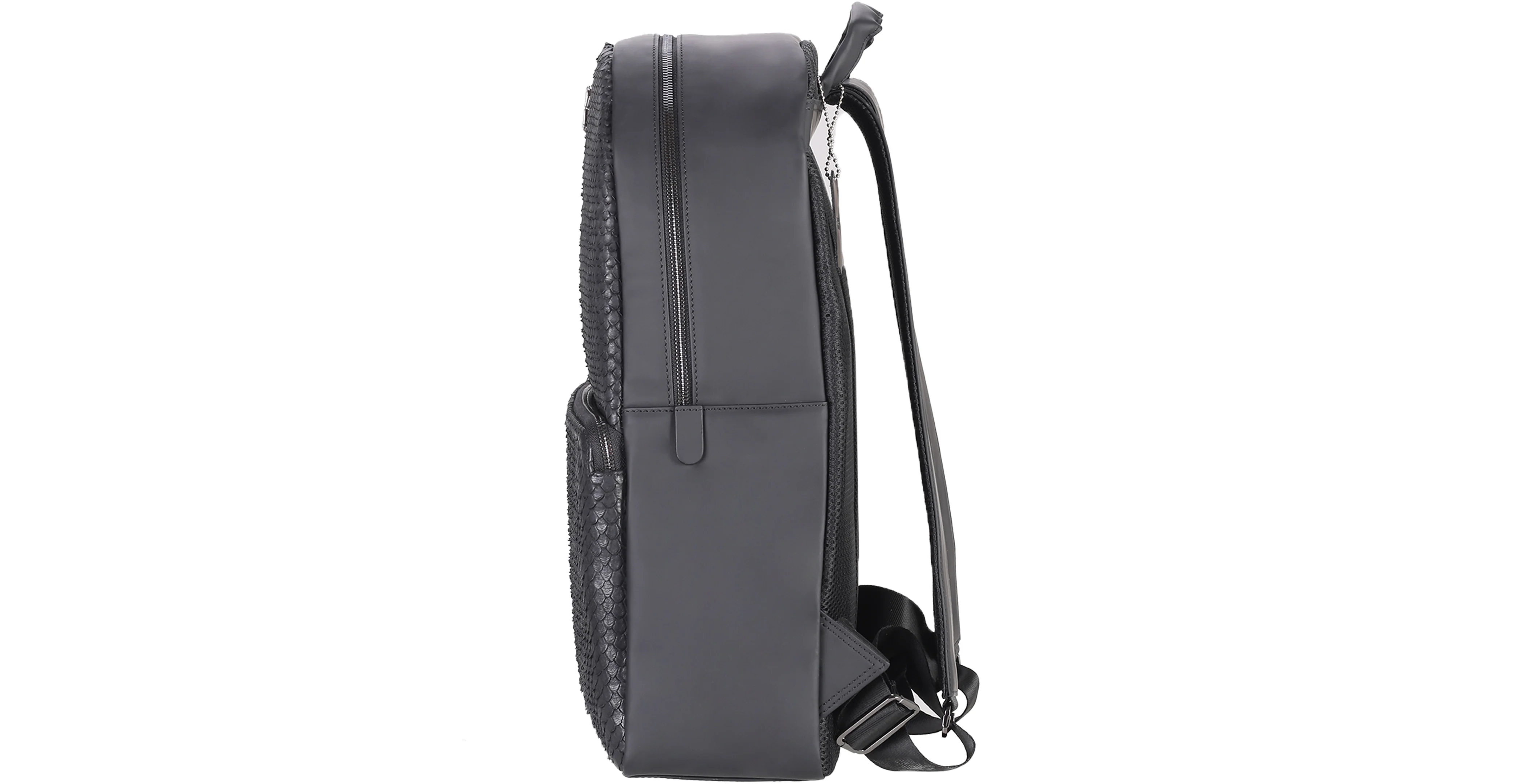 BNJ BACKPACK BLACK PYTHON CUT MATT NAPPA - Image 2