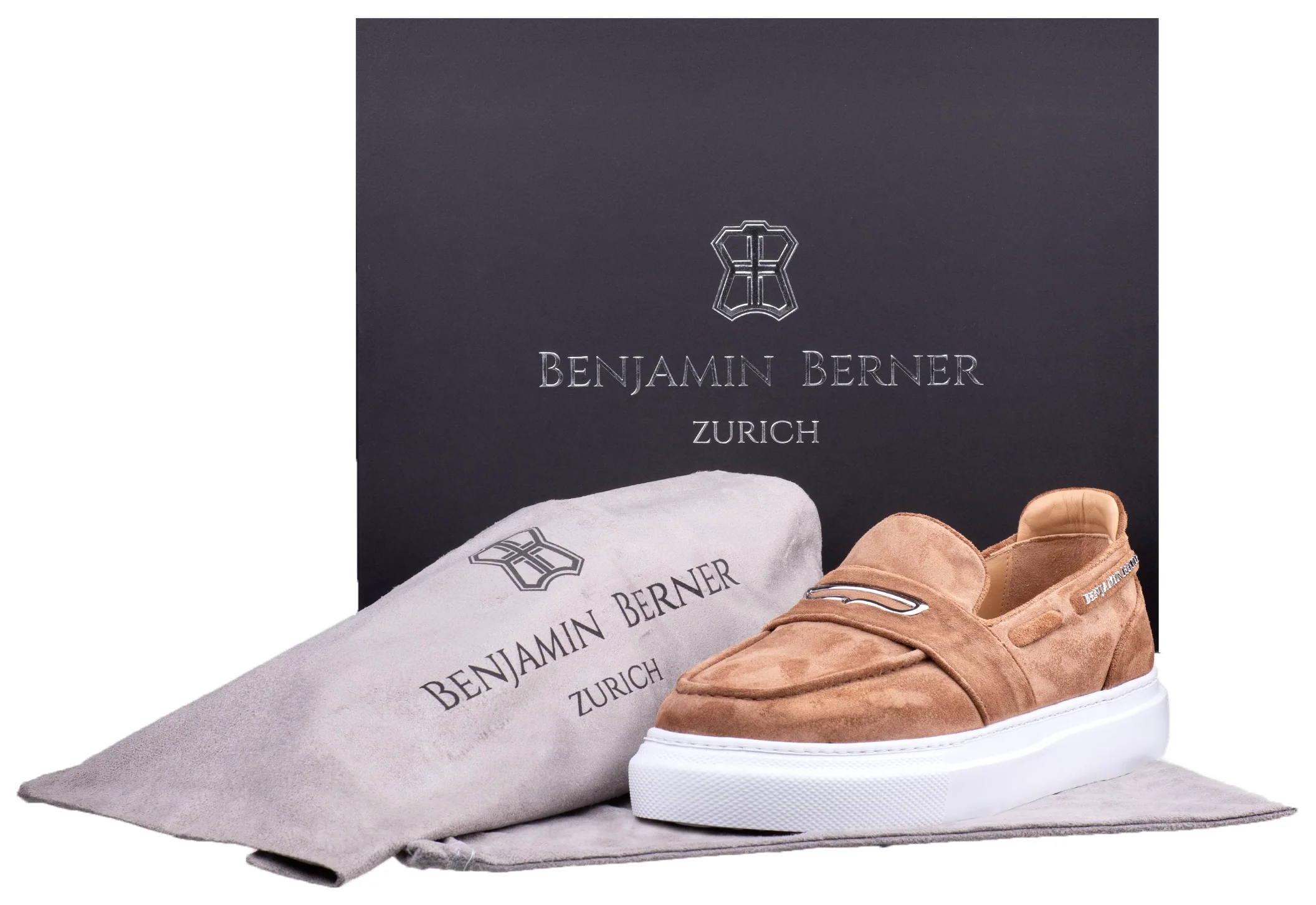 BNJ ENZO COPPER SUEDE PENNY LOAFER - Image 4
