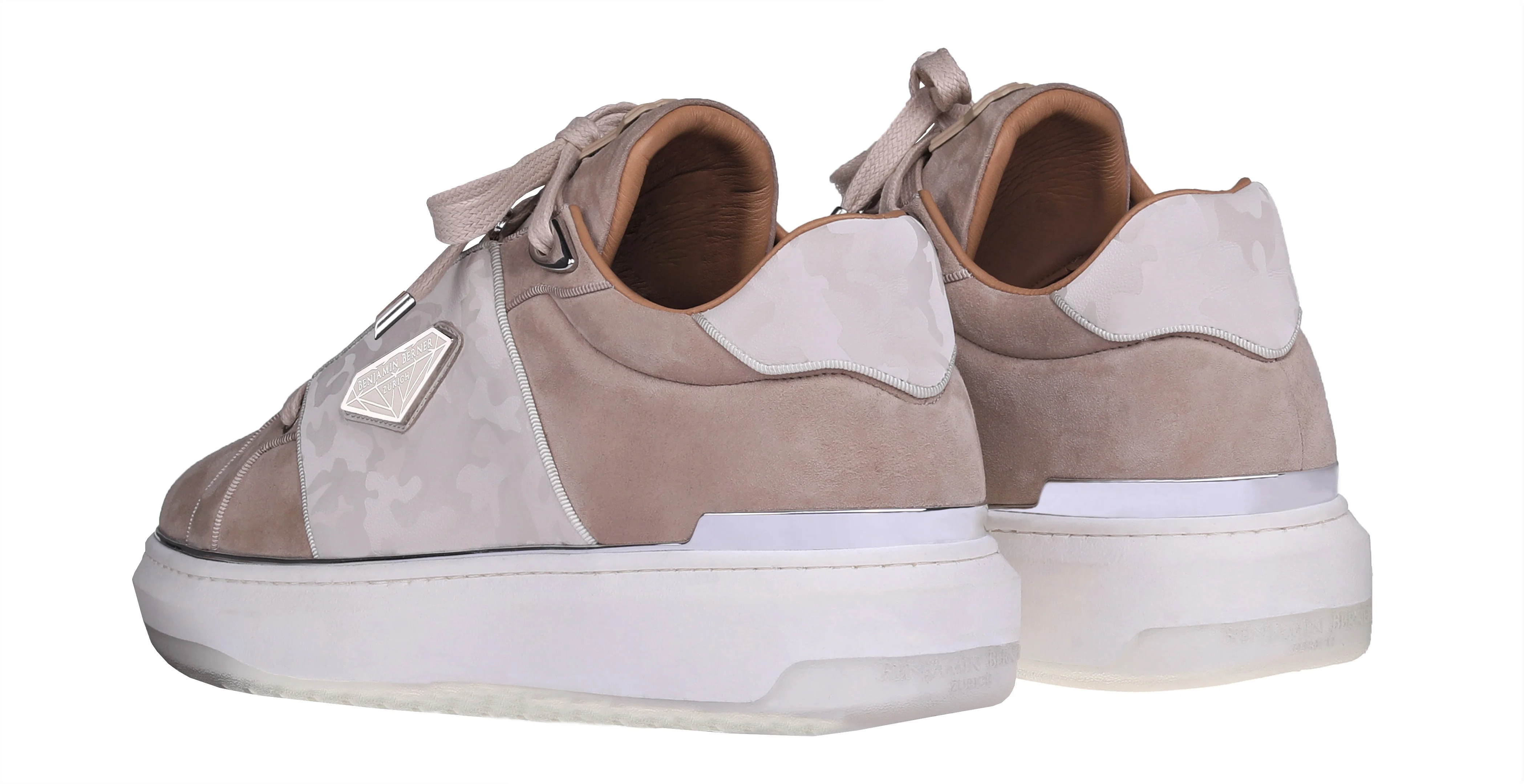 BNJ LUCAS Low-Top MARBLE VELVET SUEDE-REFLECTIVE CAMOUFLAGE - Image 3