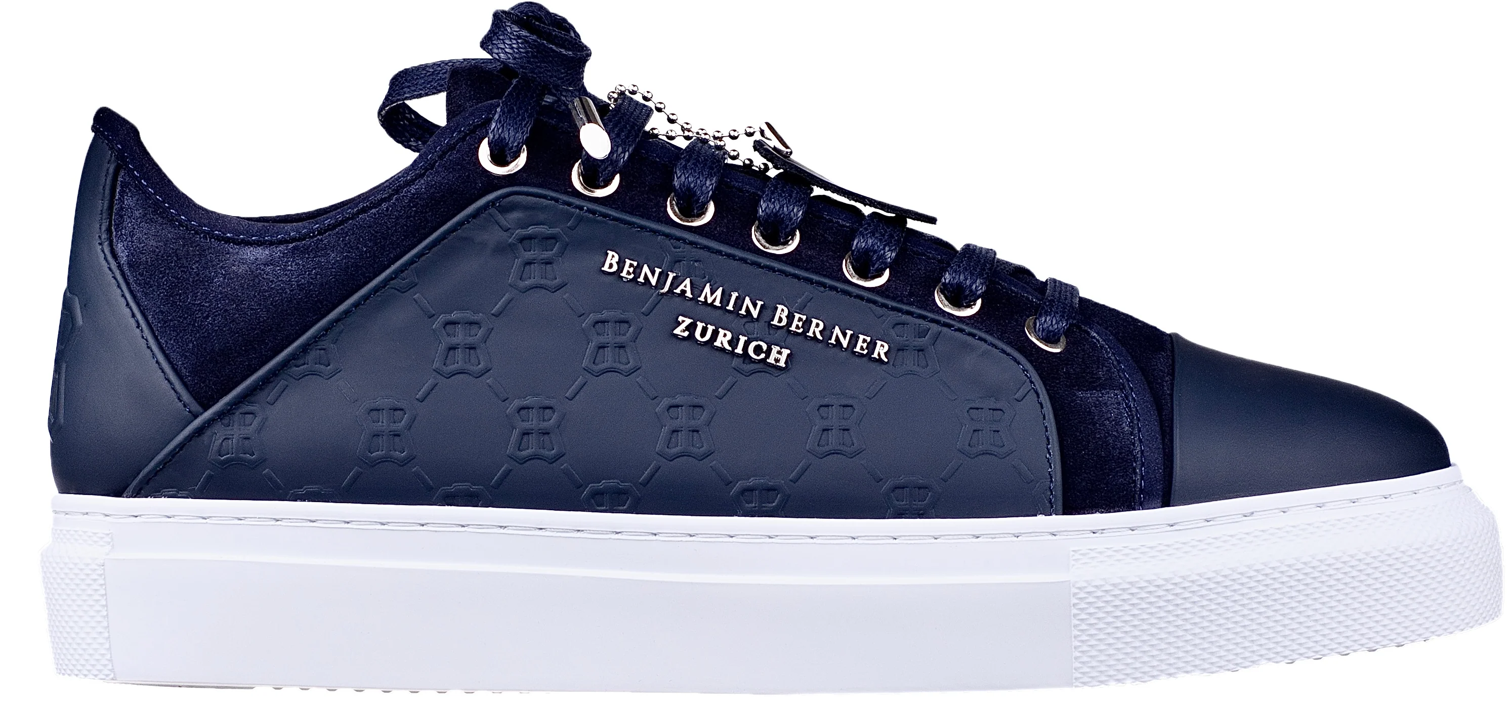 BNJ ODIN NAVY  MONOGRAM EMBOSSED MATT NAPPA - Image 2