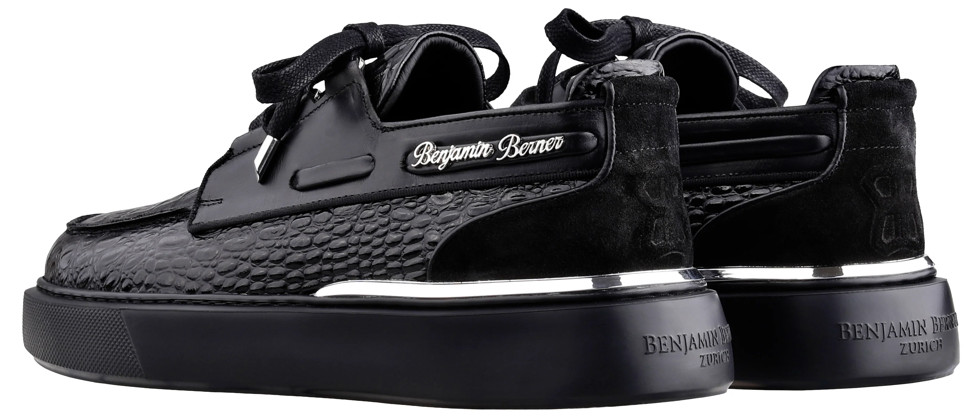 BNJ  NEPTUNE  ALL BLACK ALLIGATOR CALFSKIN - Image 3