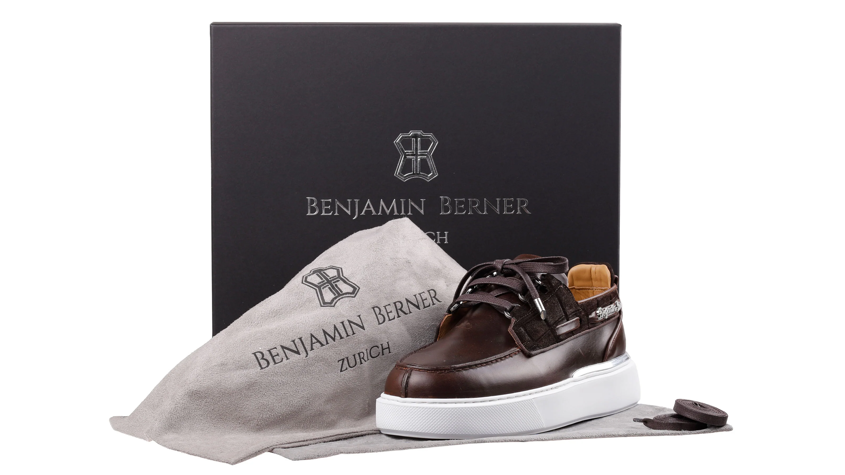 BNJ NEPTUNE BROWN NAPPA -CROCODILE SUEDE - Image 4