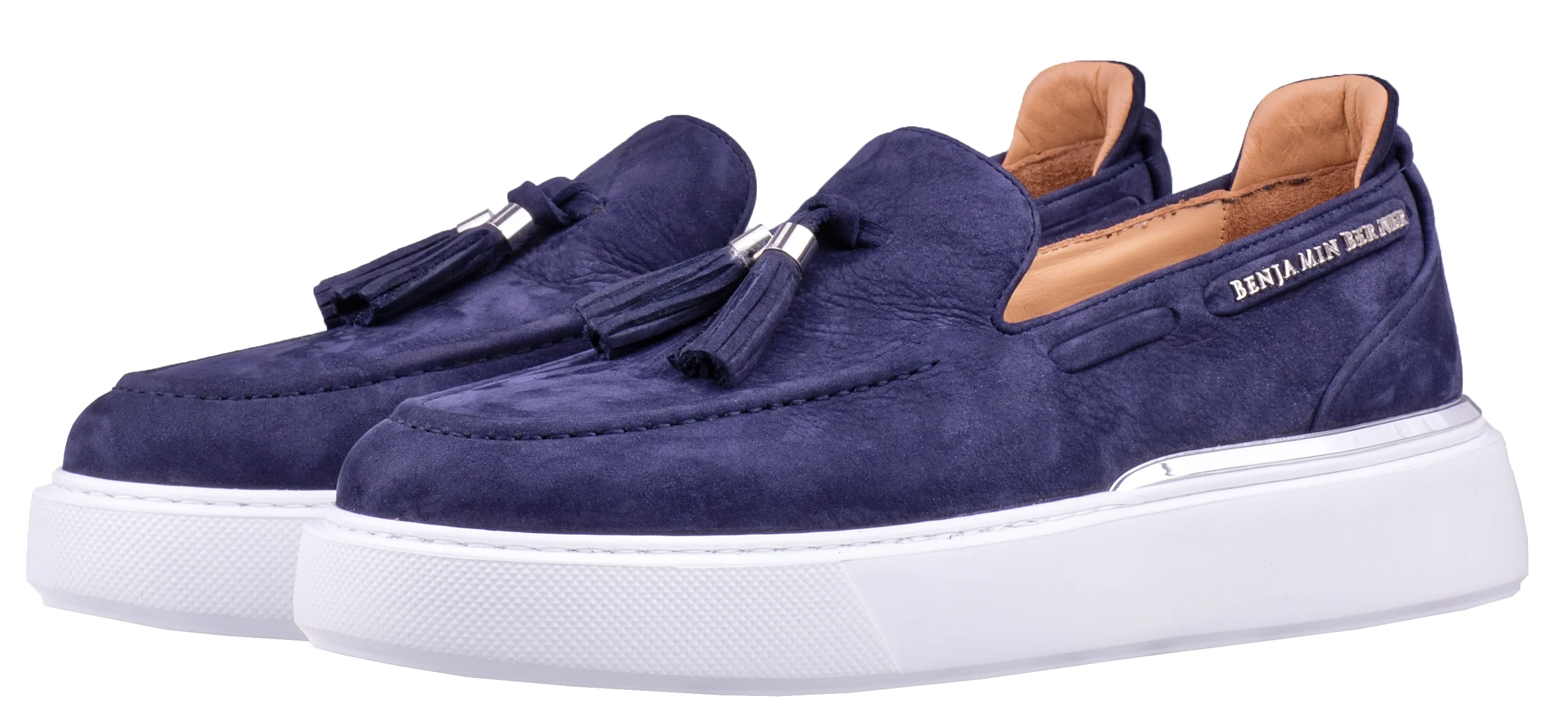 BNJ ORION MIDNIGHT BLUE NUBUCK TASSEL LOAFER