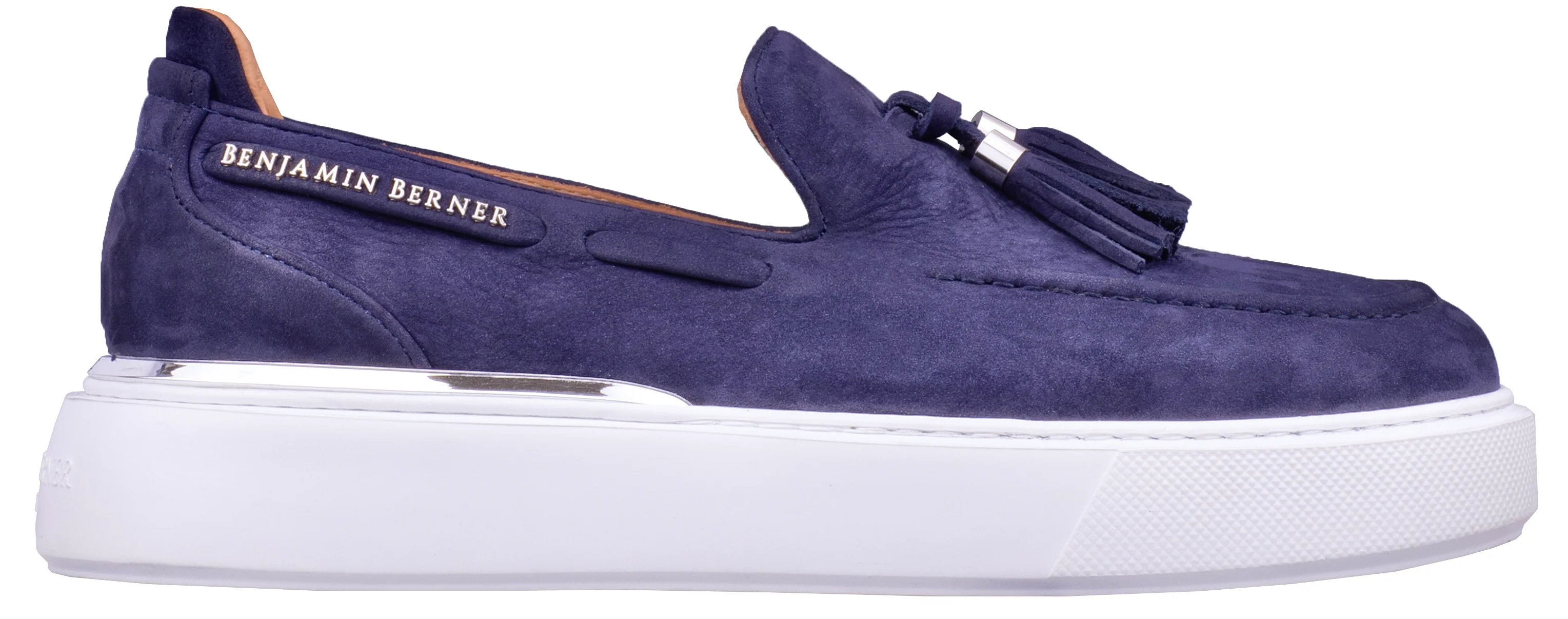 BNJ ORION MIDNIGHT BLUE NUBUCK TASSEL LOAFER - Image 2