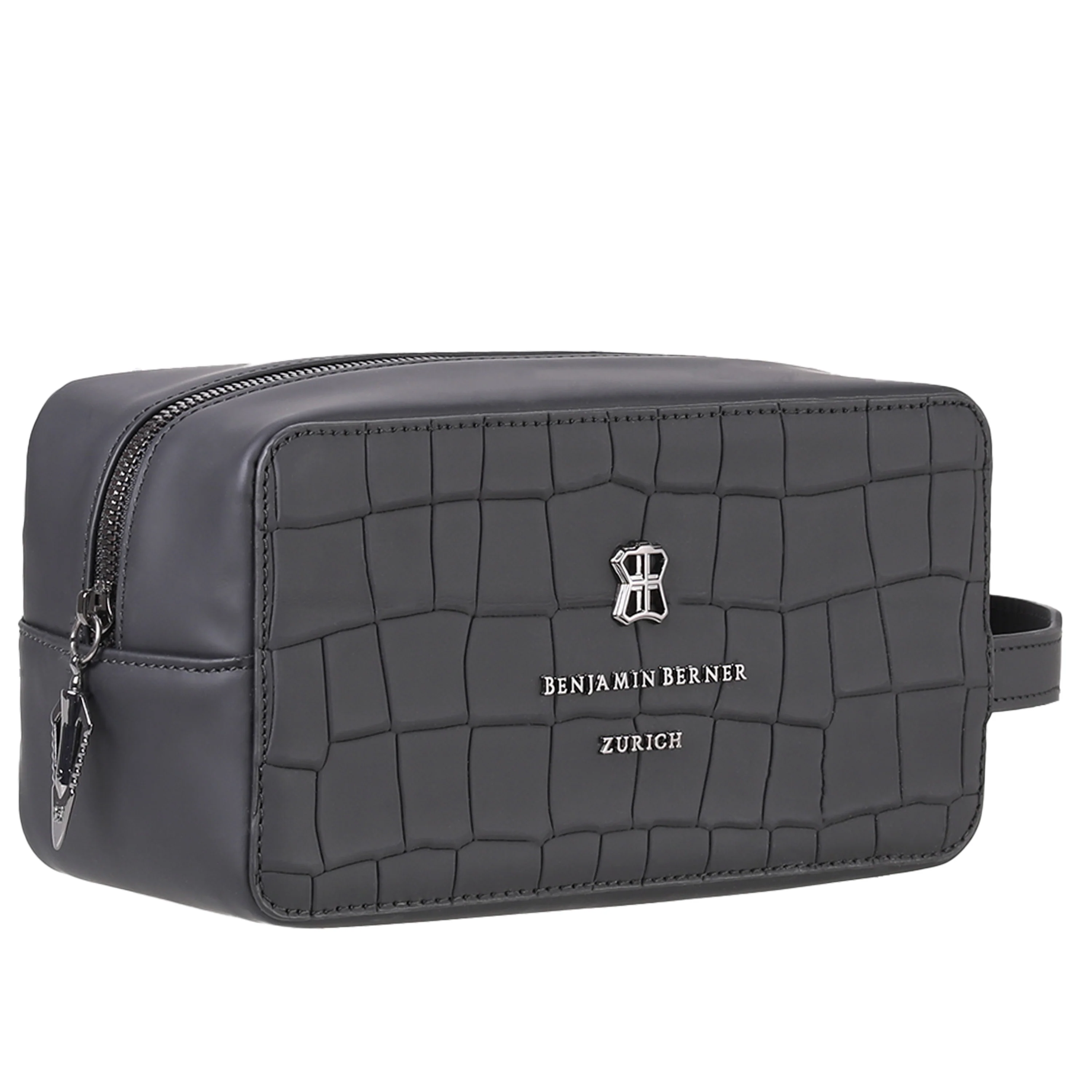BNJ WASHBAG BLACK MATT CROCODILE CALFSKIN - Image 2