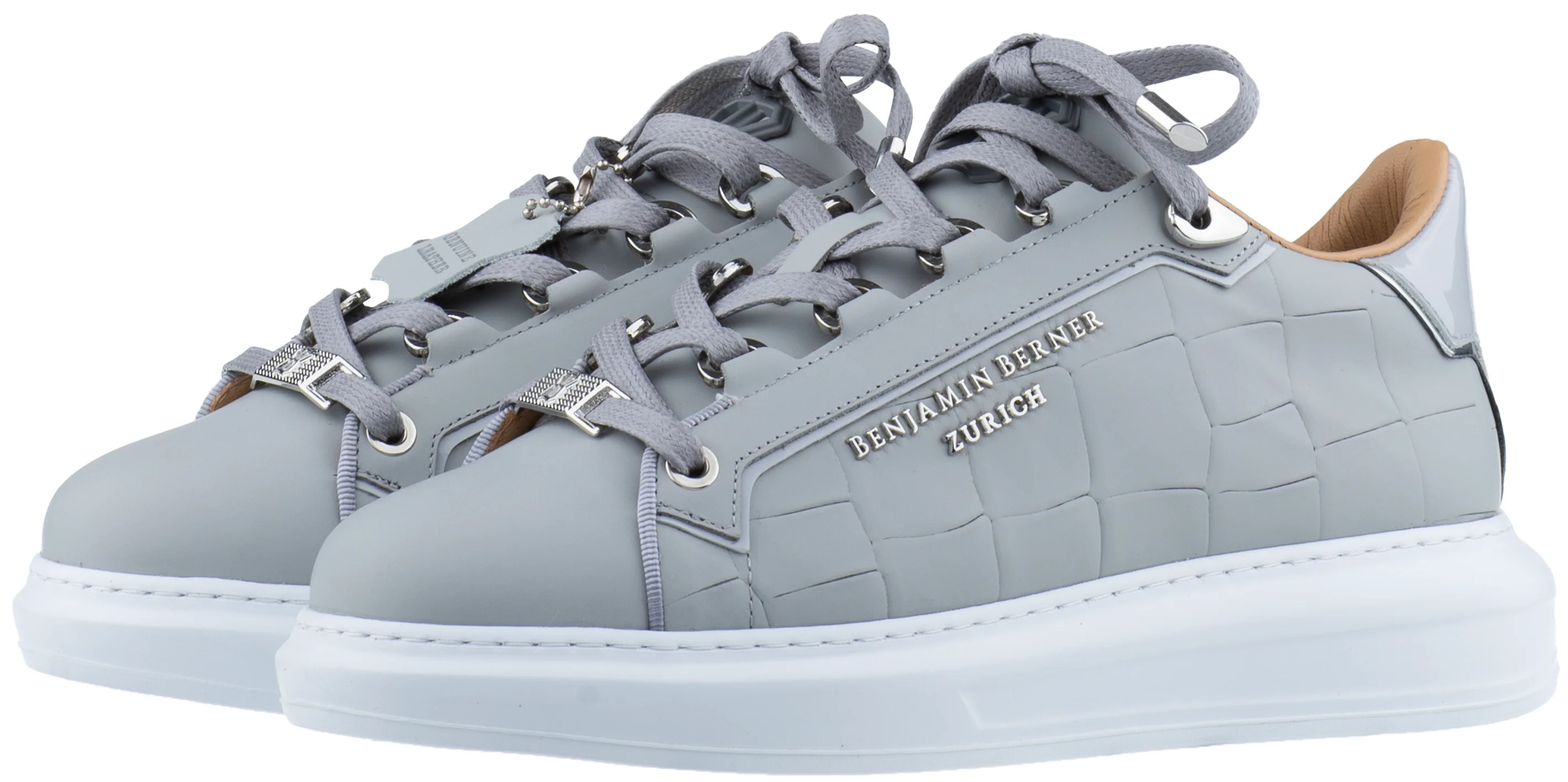 BNJ WOMEN'S ACHILLE ICE GREY MATT CROCODILE