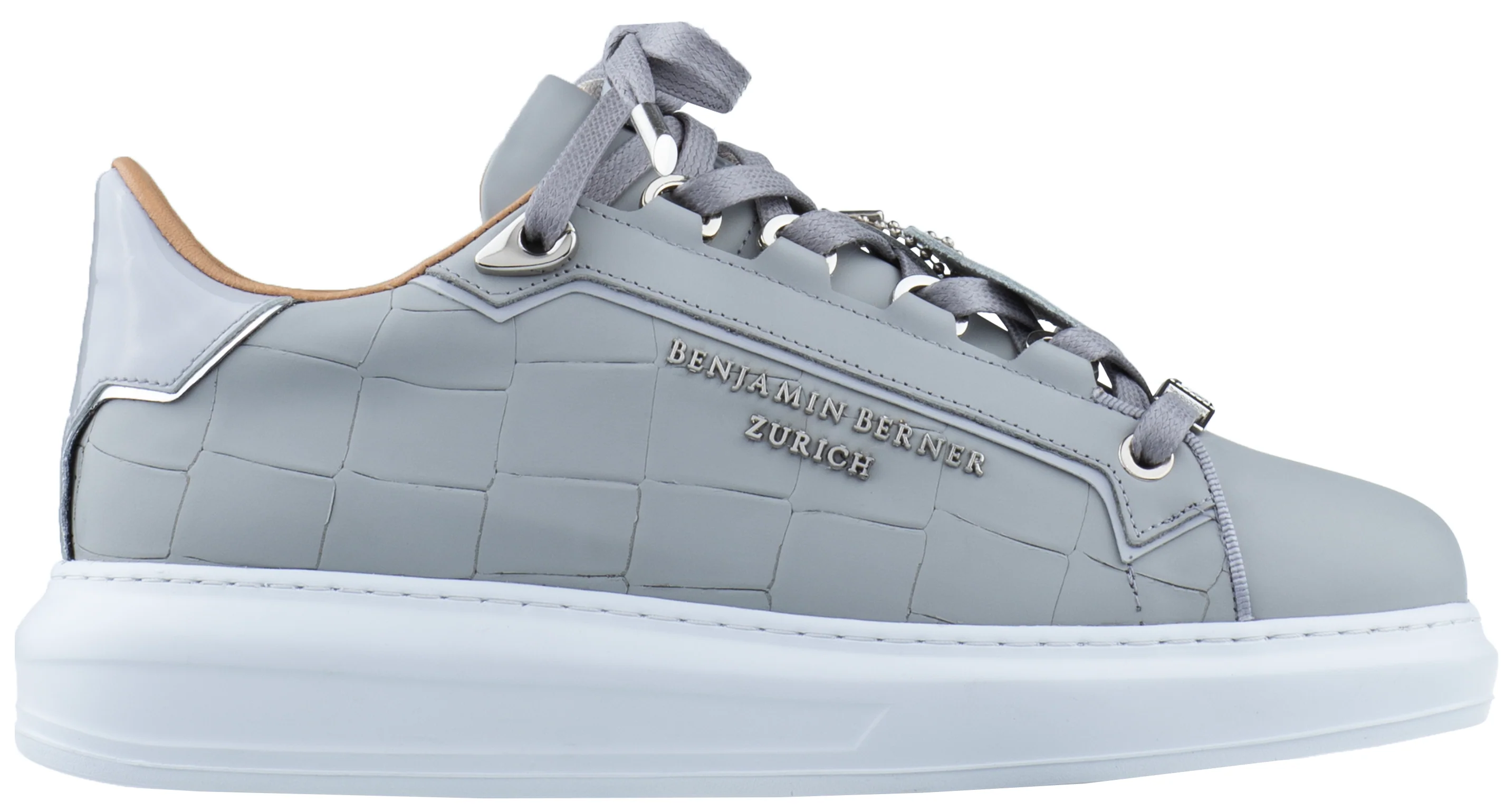 BNJ WOMEN'S ACHILLE ICE GREY MATT CROCODILE - Image 2
