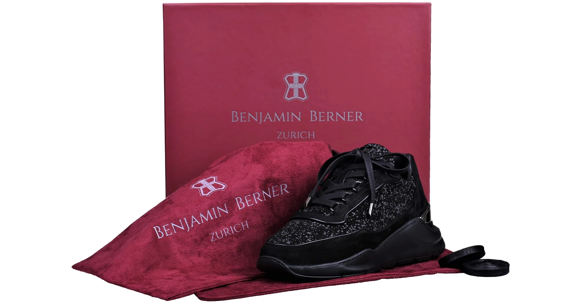 LOW-TOP BNJ HECTOR RUNNER BLACK GALAXY WAXED SUEDE - Image 4