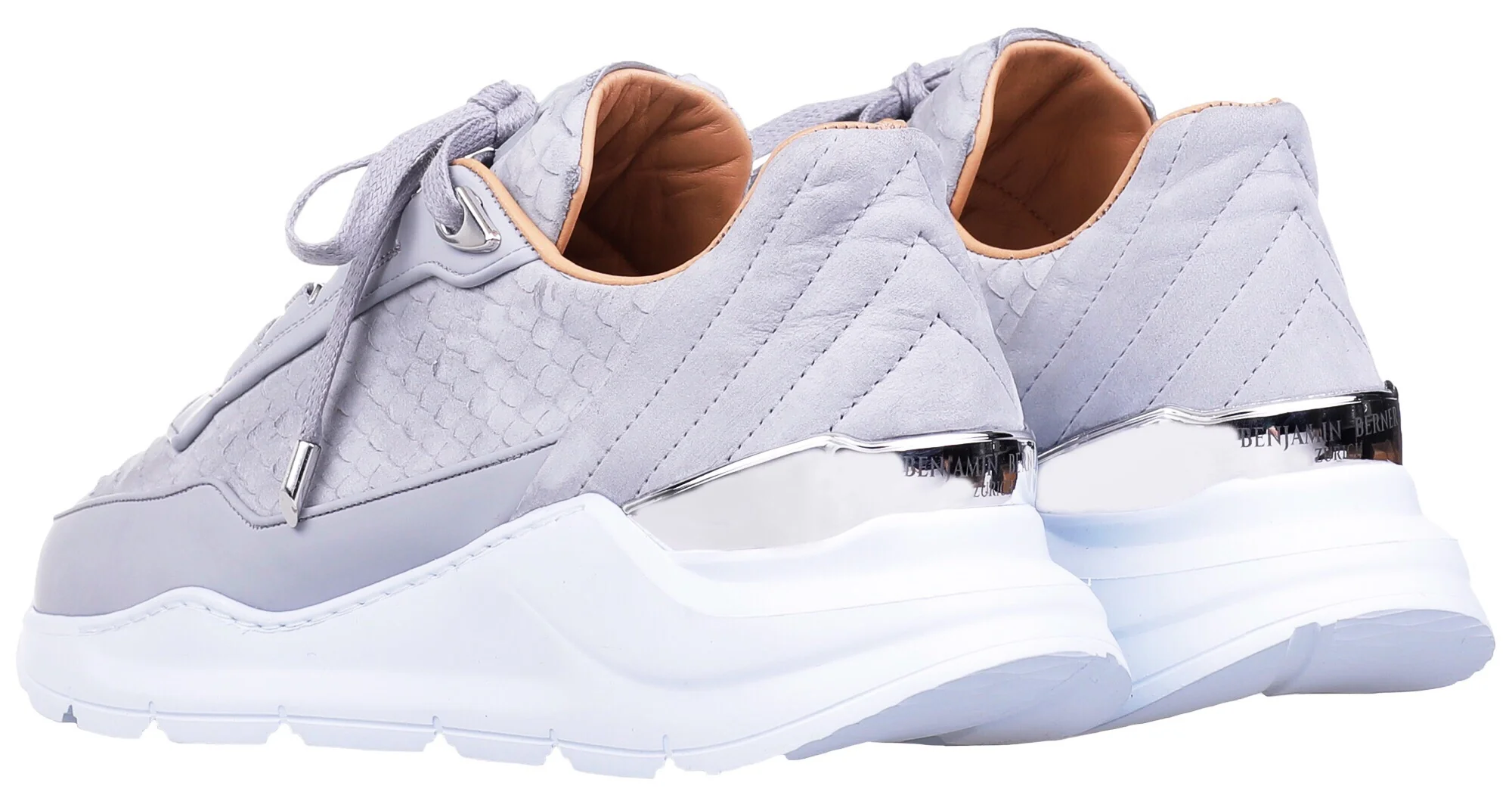 Women's Low-Top Hector Runner Ice Grey Python Cut -Matt Nappa - Image 3