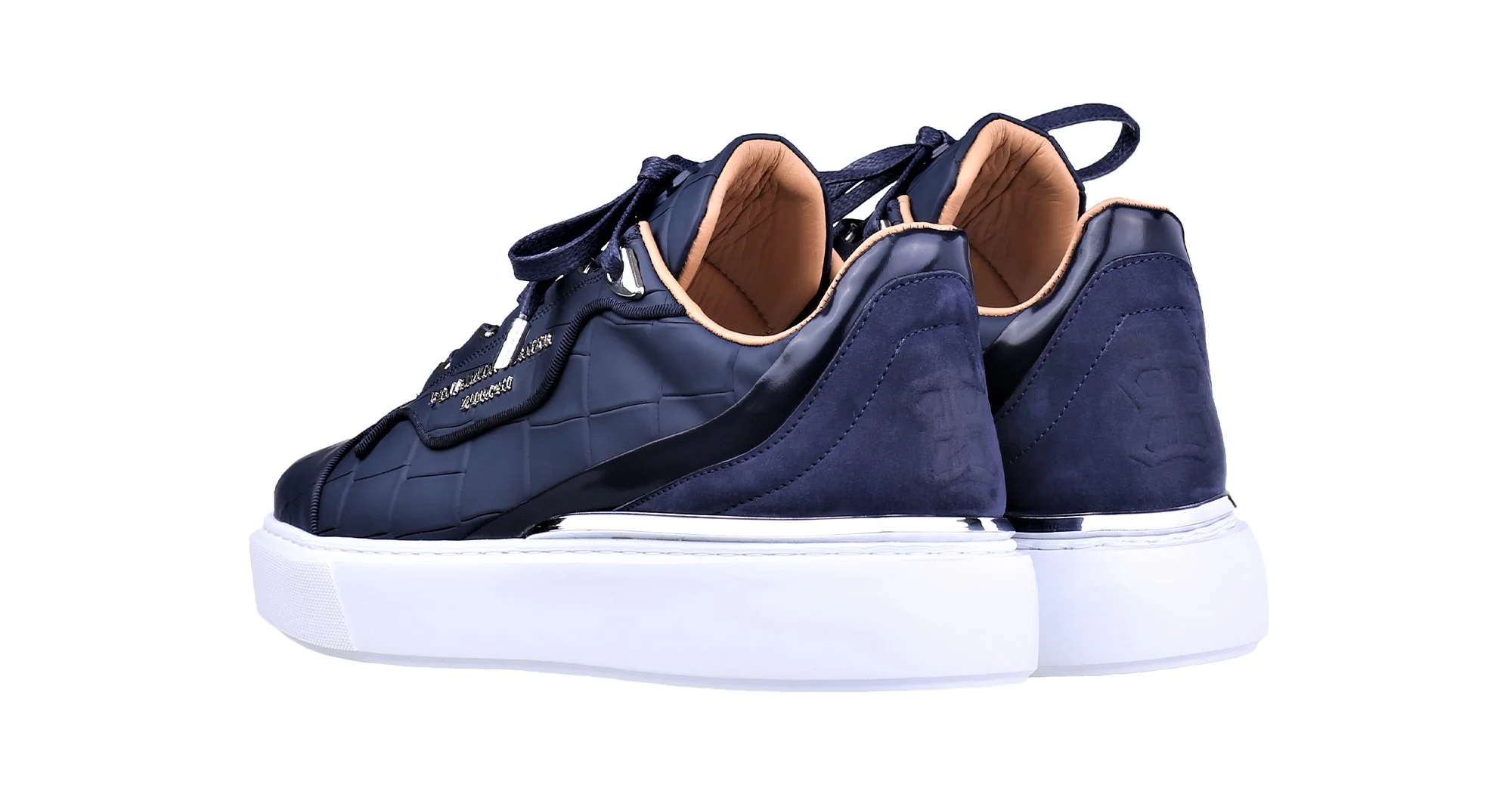 Women's Low-Top BNJ RAPHAEL  NAVY  MATT CROCODILE - Image 3