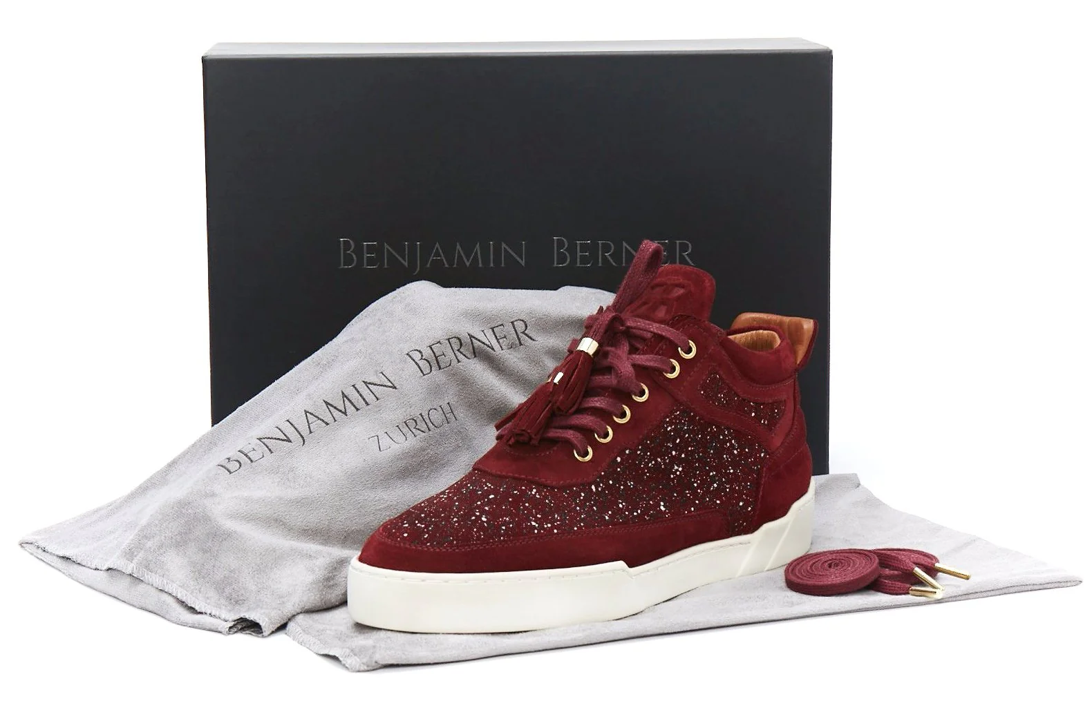 Women's  Mid-Top BORDEAUX RED - Image 4